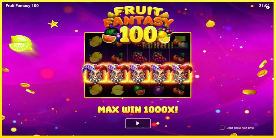 Riktiga pengar med en spelautomat Fruit Fantasy 100, bild 1