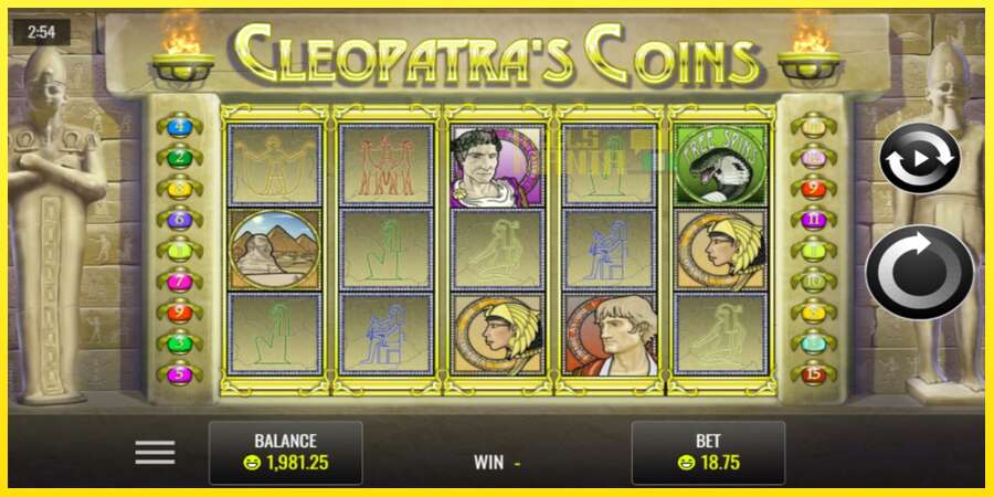 Riktiga pengar med en spelautomat Cleopatra’s Coins, bild 1