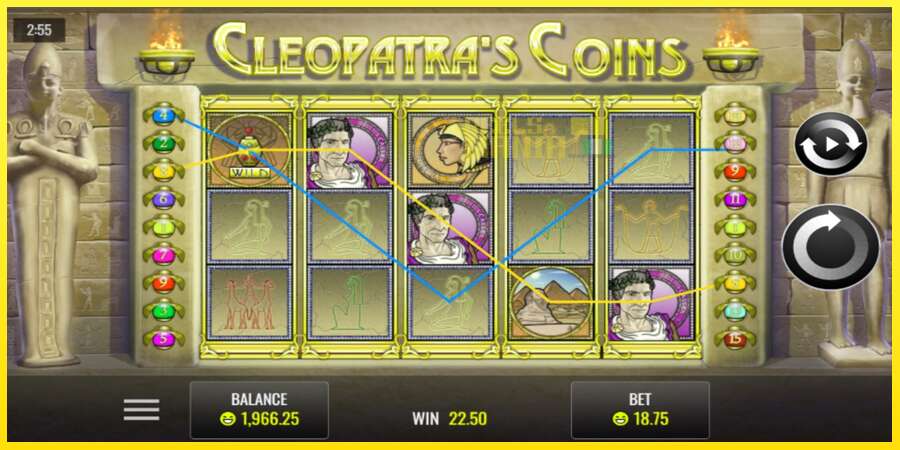 Riktiga pengar med en spelautomat Cleopatra’s Coins, bild 2