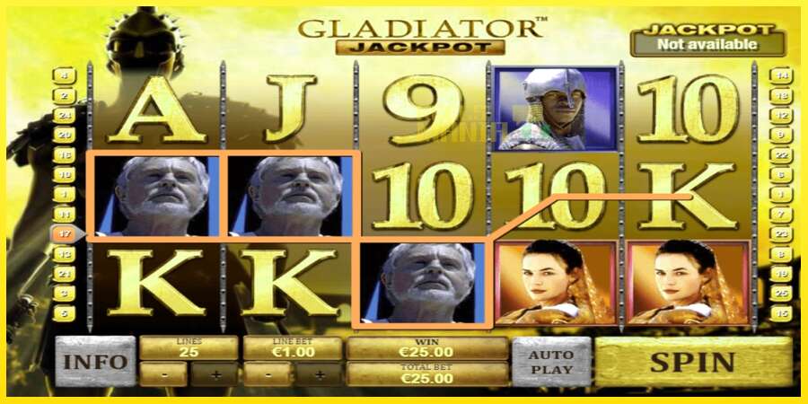 Riktiga pengar med en spelautomat Gladiator Jackpot, bild 2