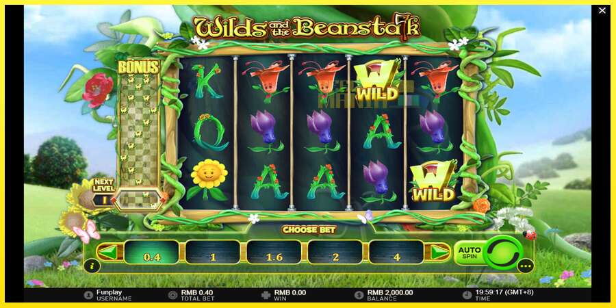 Riktiga pengar med en spelautomat Wilds and the Beanstalk, bild 2