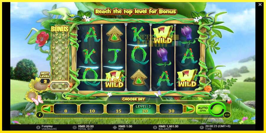 Riktiga pengar med en spelautomat Wilds and the Beanstalk, bild 3