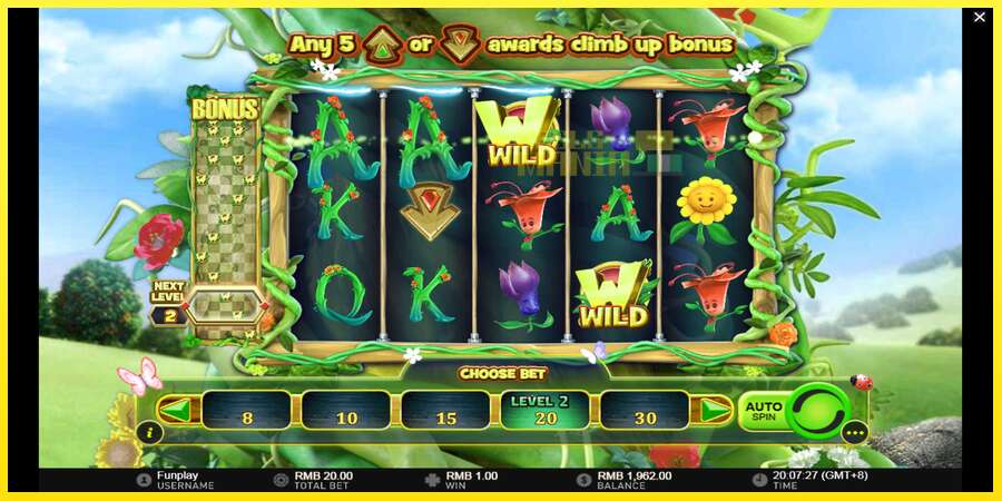 Riktiga pengar med en spelautomat Wilds and the Beanstalk, bild 4