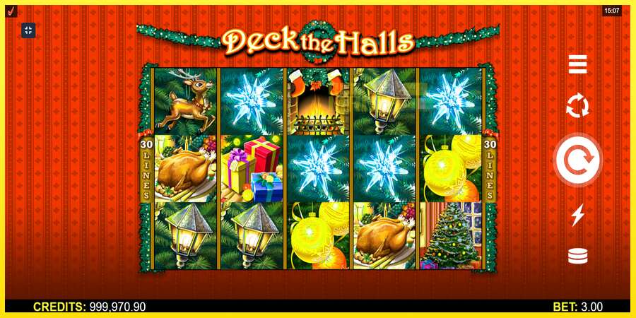 Riktiga pengar med en spelautomat Deck The Halls, bild 1