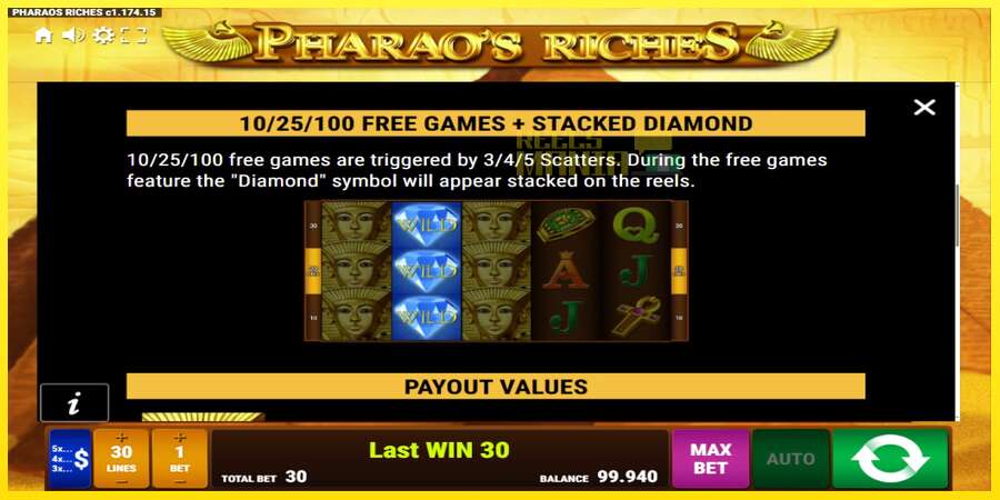 Riktiga pengar med en spelautomat Pharaos Riches, bild 6