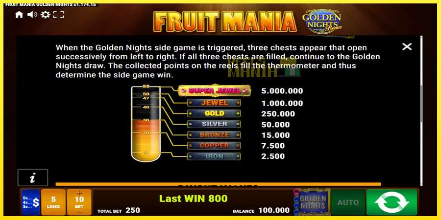 Riktiga pengar med en spelautomat Fruit Mania Golden Nights, bild 6