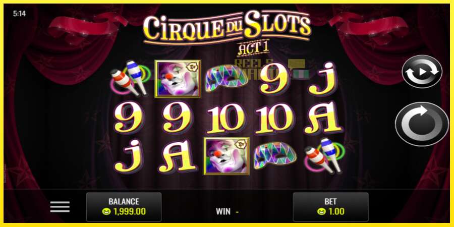 Riktiga pengar med en spelautomat Cirque du Slots, bild 1