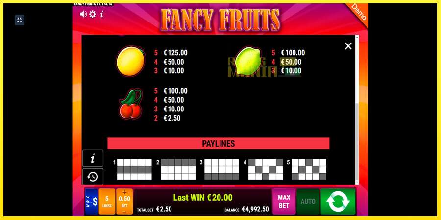 Riktiga pengar med en spelautomat Fancy Fruits, bild 7