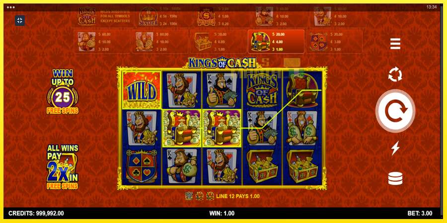 Riktiga pengar med en spelautomat Kings of Cash, bild 2