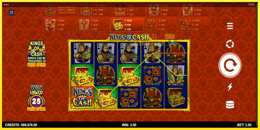 Riktiga pengar med en spelautomat Kings of Cash, bild 3