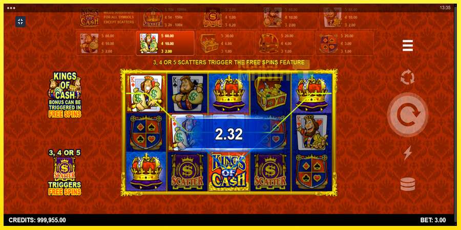 Riktiga pengar med en spelautomat Kings of Cash, bild 4