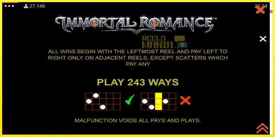 Riktiga pengar med en spelautomat Immortal Romance, bild 7