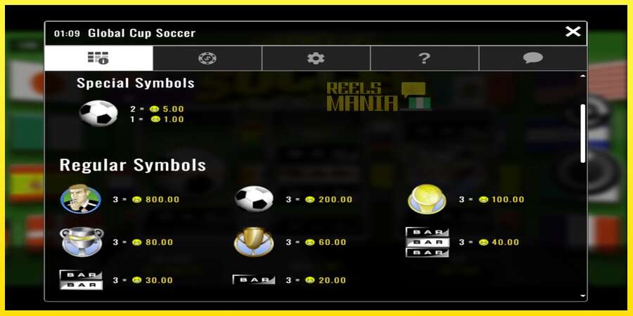 Riktiga pengar med en spelautomat Global Cup Soccer, bild 3