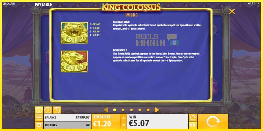 Riktiga pengar med en spelautomat King Colossus, bild 4