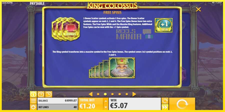 Riktiga pengar med en spelautomat King Colossus, bild 5