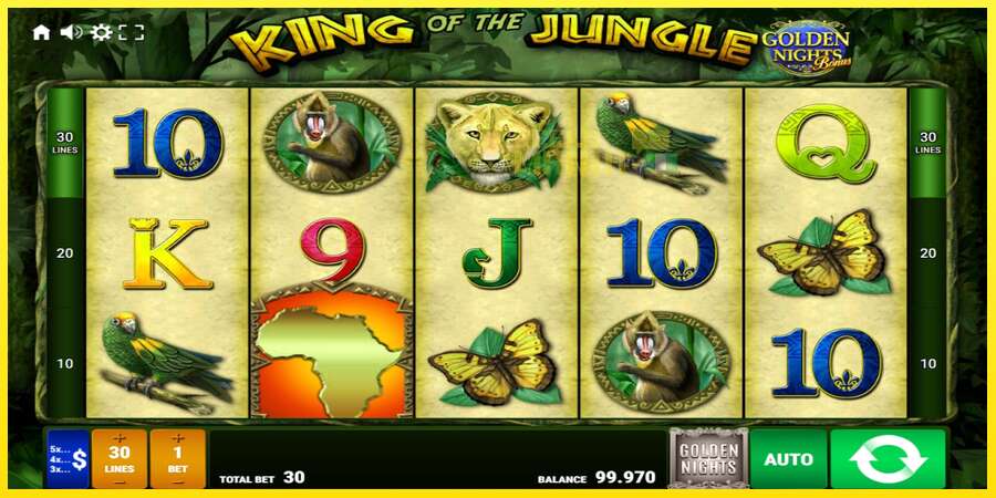 Riktiga pengar med en spelautomat King of the Jungle Golden Nights, bild 1