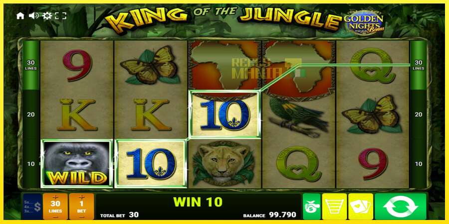 Riktiga pengar med en spelautomat King of the Jungle Golden Nights, bild 2