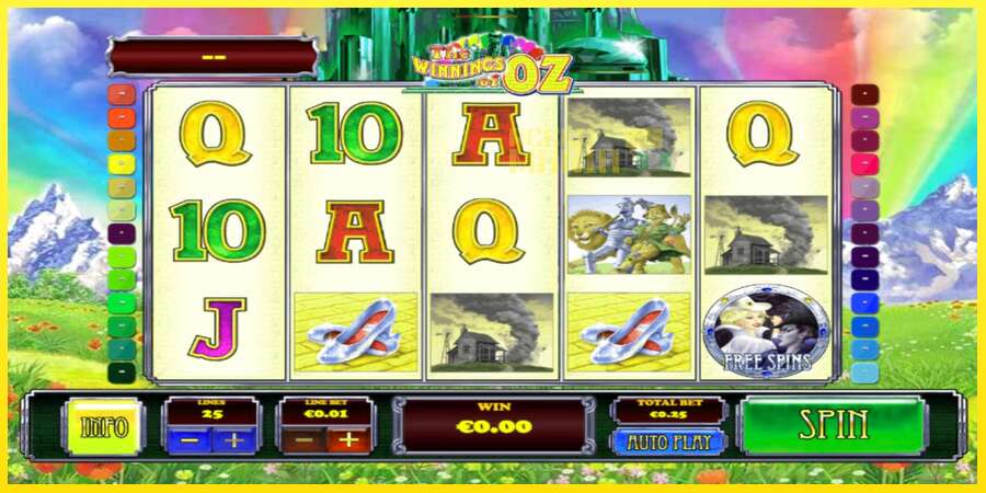 Riktiga pengar med en spelautomat The Winnings of Oz, bild 1