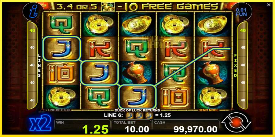 Riktiga pengar med en spelautomat Duck of Luck Returns, bild 2