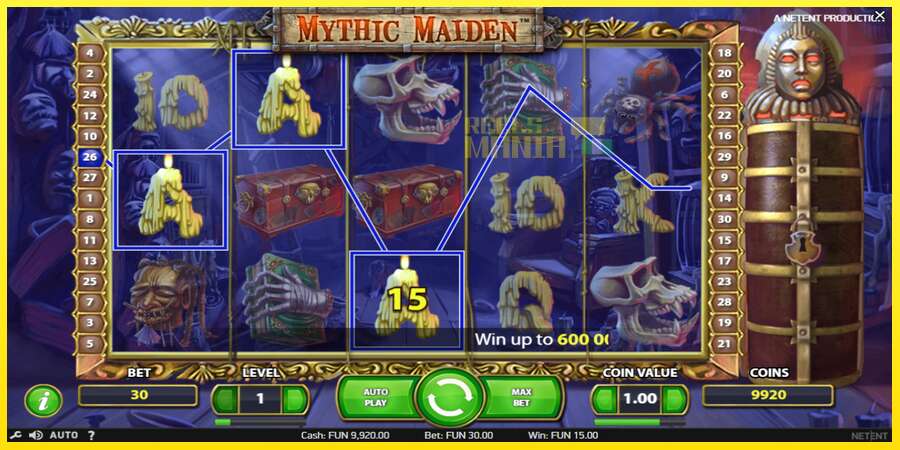 Riktiga pengar med en spelautomat Mythic Maiden, bild 3