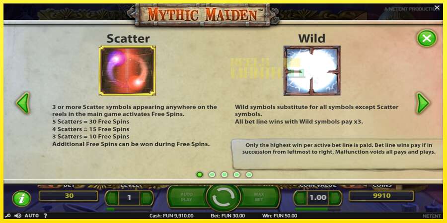 Riktiga pengar med en spelautomat Mythic Maiden, bild 5