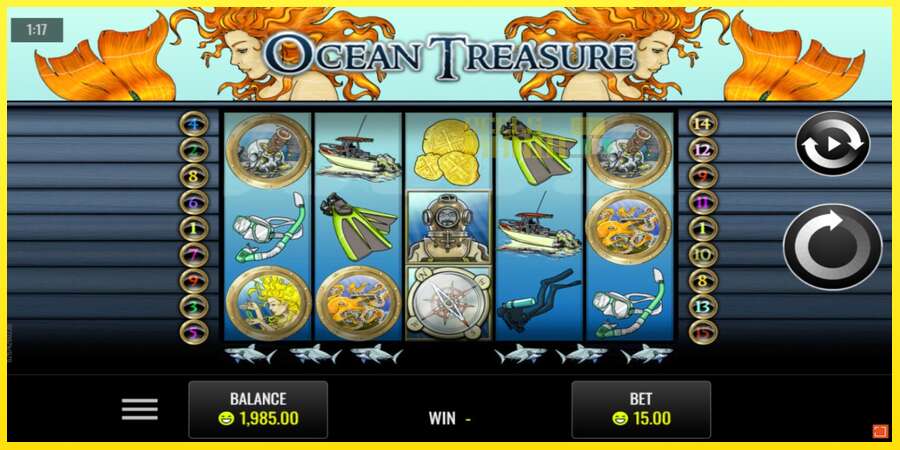 Riktiga pengar med en spelautomat Ocean Treasure, bild 1