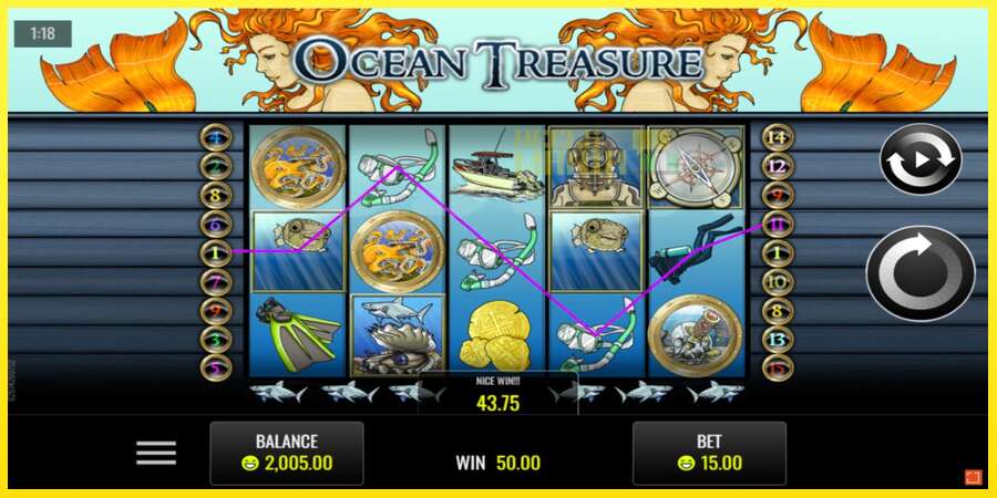 Riktiga pengar med en spelautomat Ocean Treasure, bild 2