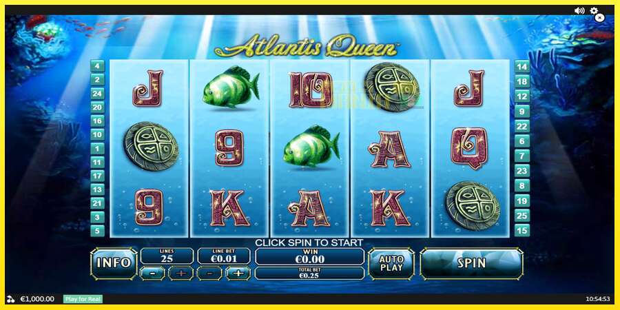 Riktiga pengar med en spelautomat Atlantis Queen, bild 1