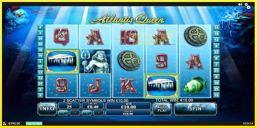 Riktiga pengar med en spelautomat Atlantis Queen, bild 2