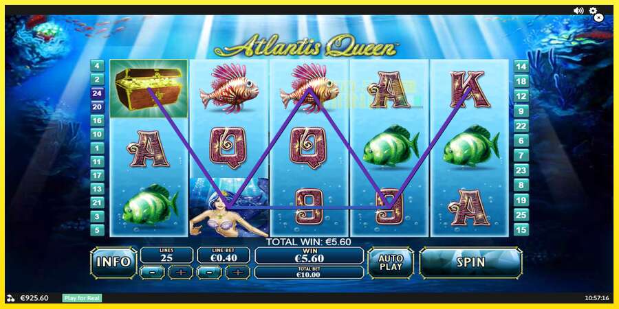 Riktiga pengar med en spelautomat Atlantis Queen, bild 3