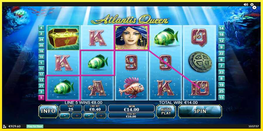 Riktiga pengar med en spelautomat Atlantis Queen, bild 4