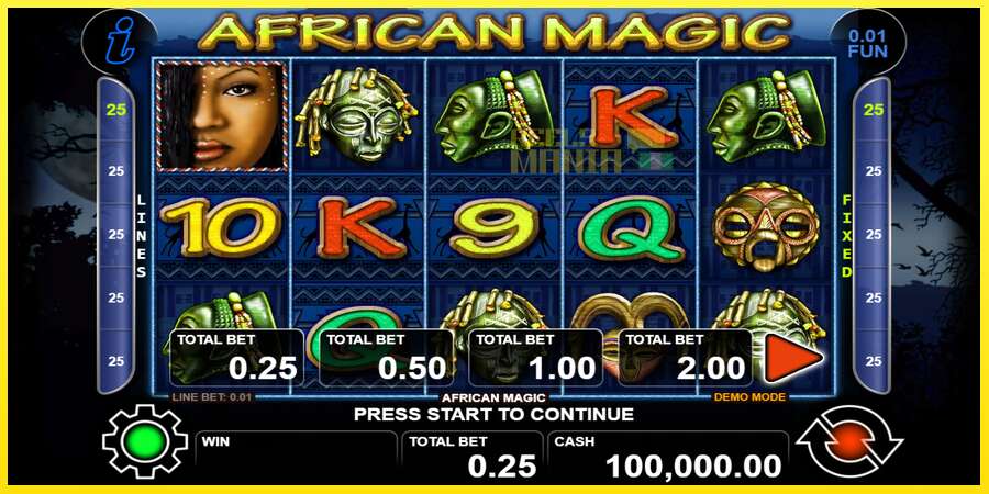 Riktiga pengar med en spelautomat African Magic, bild 1