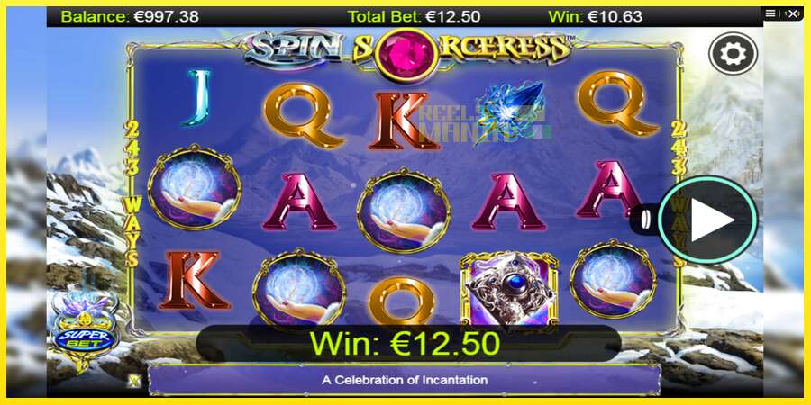 Riktiga pengar med en spelautomat Spin Sorceress, bild 3