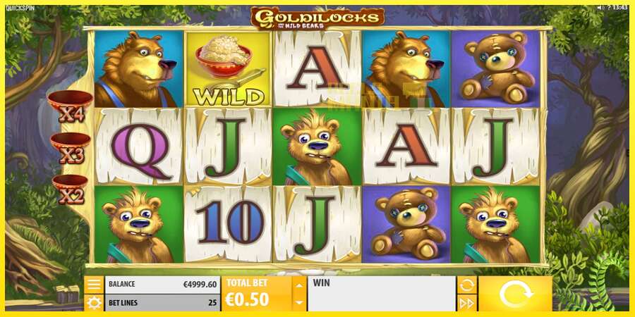 Riktiga pengar med en spelautomat Goldilocks and the Wild Bears, bild 2