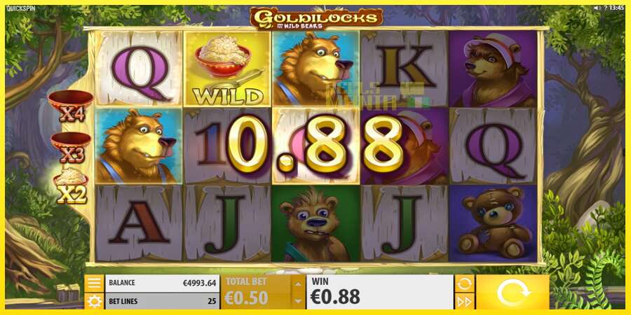 Riktiga pengar med en spelautomat Goldilocks and the Wild Bears, bild 3