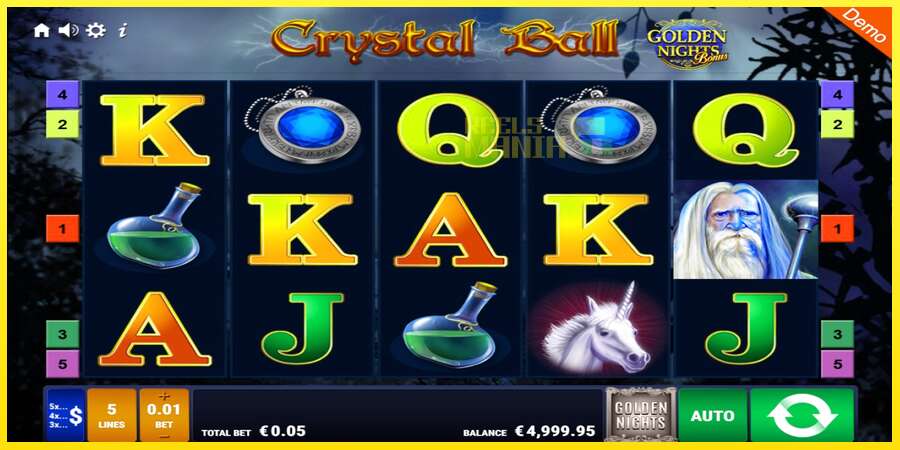 Riktiga pengar med en spelautomat Crystal Ball Golden Nights, bild 1