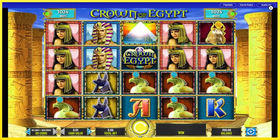 Riktiga pengar med en spelautomat Crown of Egypt, bild 1