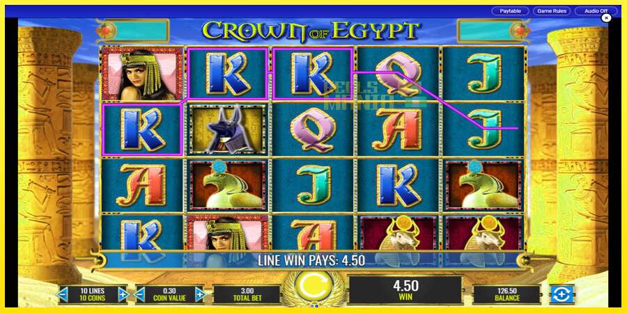 Riktiga pengar med en spelautomat Crown of Egypt, bild 2