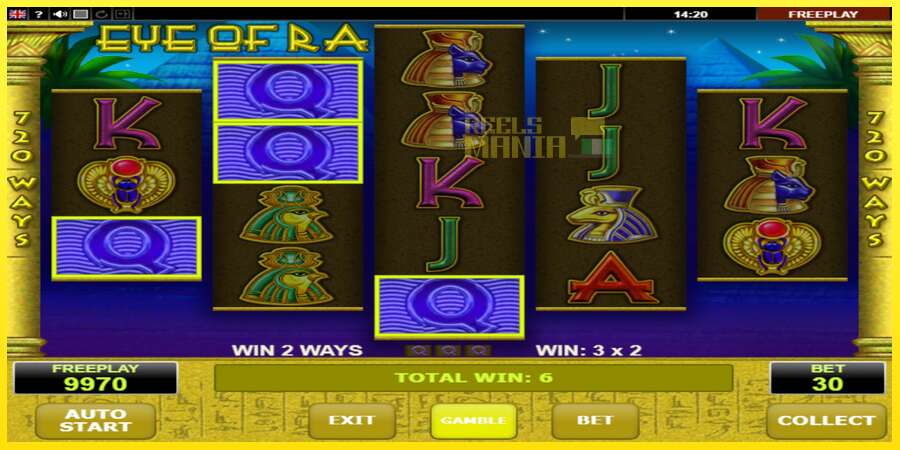 Riktiga pengar med en spelautomat Eye of Ra, bild 3