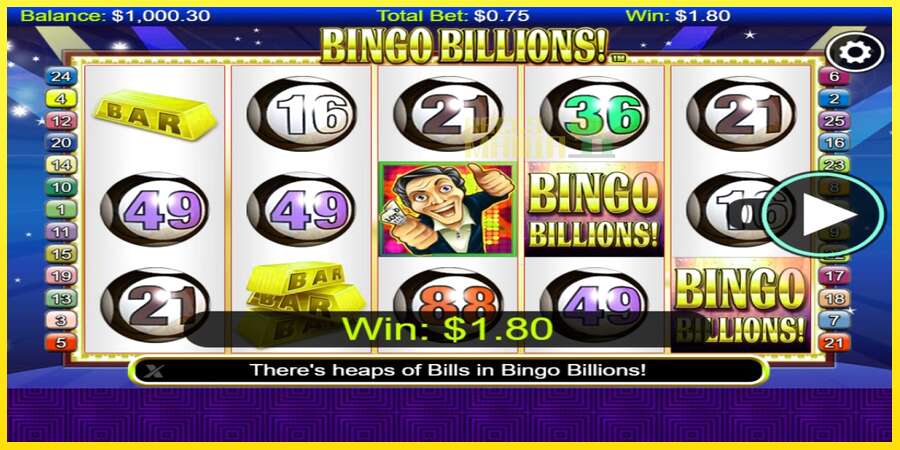 Riktiga pengar med en spelautomat Bingo Billions, bild 2