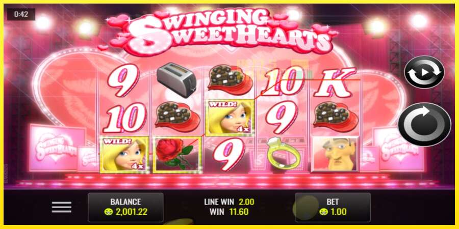 Riktiga pengar med en spelautomat Swinging Sweethearts, bild 2