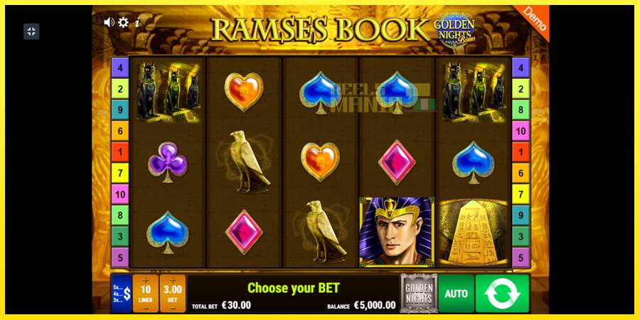 Riktiga pengar med en spelautomat Ramses Book Golden Nights, bild 2