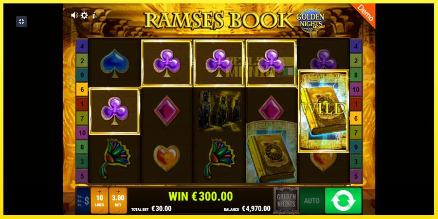 Riktiga pengar med en spelautomat Ramses Book Golden Nights, bild 3