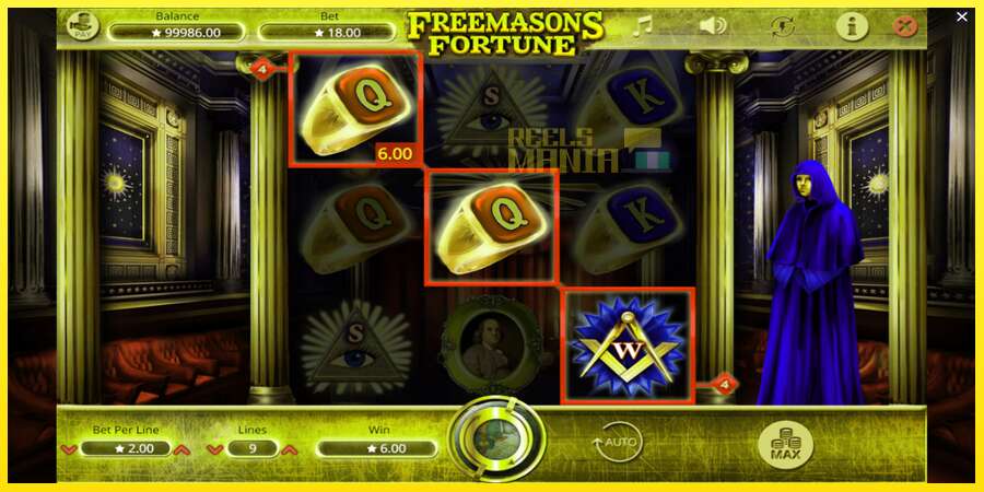 Riktiga pengar med en spelautomat Freemasons Fortune, bild 3