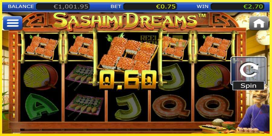 Riktiga pengar med en spelautomat Sashimi Dreams, bild 2