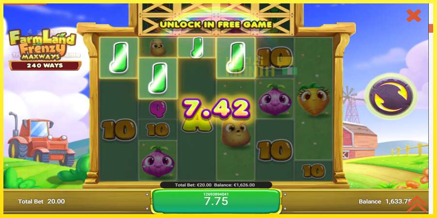 Riktiga pengar med en spelautomat Farmland Frenzy Maxways, bild 4