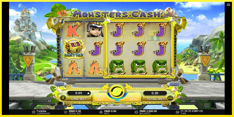 Riktiga pengar med en spelautomat Monsters Cash, bild 2