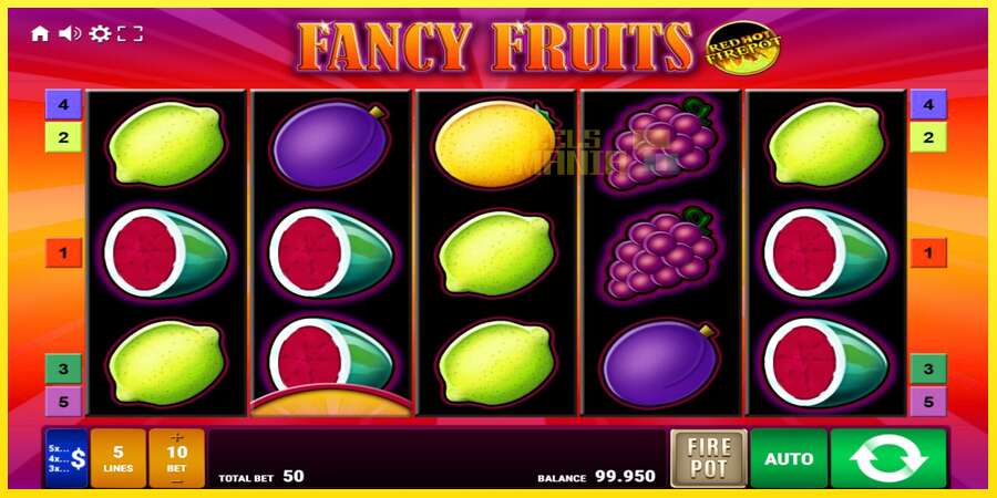 Riktiga pengar med en spelautomat Fancy Fruits Red Hot Firepot, bild 1