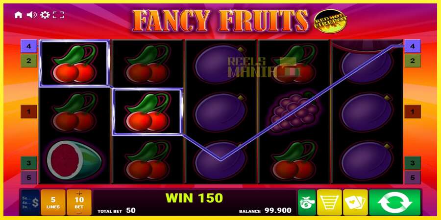 Riktiga pengar med en spelautomat Fancy Fruits Red Hot Firepot, bild 2