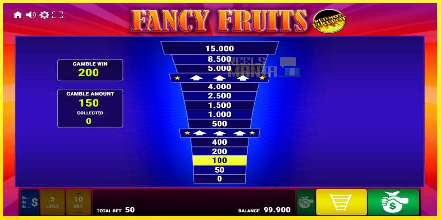 Riktiga pengar med en spelautomat Fancy Fruits Red Hot Firepot, bild 3